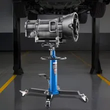 VEVOR Transmission Jack, 33"-67" High Lift, 1100 lbs Hydraulic Telescoping Transmission Jack, 2-Stage Floor Jack Stand 1/2 Ton Capacity with Foot Pedal, 360° Swivel Wheel, Garage/Shop Lift Hoist