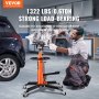 VEVOR Transmission Jack, 1322LBS Capacity Hydraulic Telescoping Transmission Jack, High Lift 32 -67 inch 2-Stage Floor Jack Stand with Foot Pedal, 360° Swivel Wheel, Garage/Shop Lift Hoist