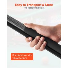 VEVOR Pool Cue, 1 Piece Pool Stick, 58 inch & 21 oz Fiberglass Titanium Composite Billiard Pools Cue Stick with Multi-Layer Tip, Cues Sticks for Professional Pool Table, Bar, Home Pool Games, Office