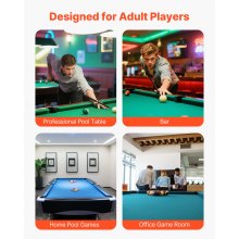 VEVOR Pool Cue, 1 Piece Pool Stick, 58 inch & 21 oz Fiberglass Titanium Composite Billiard Pools Cue Stick with Multi-Layer Tip, Cues Sticks for Professional Pool Table, Bar, Home Pool Games, Office