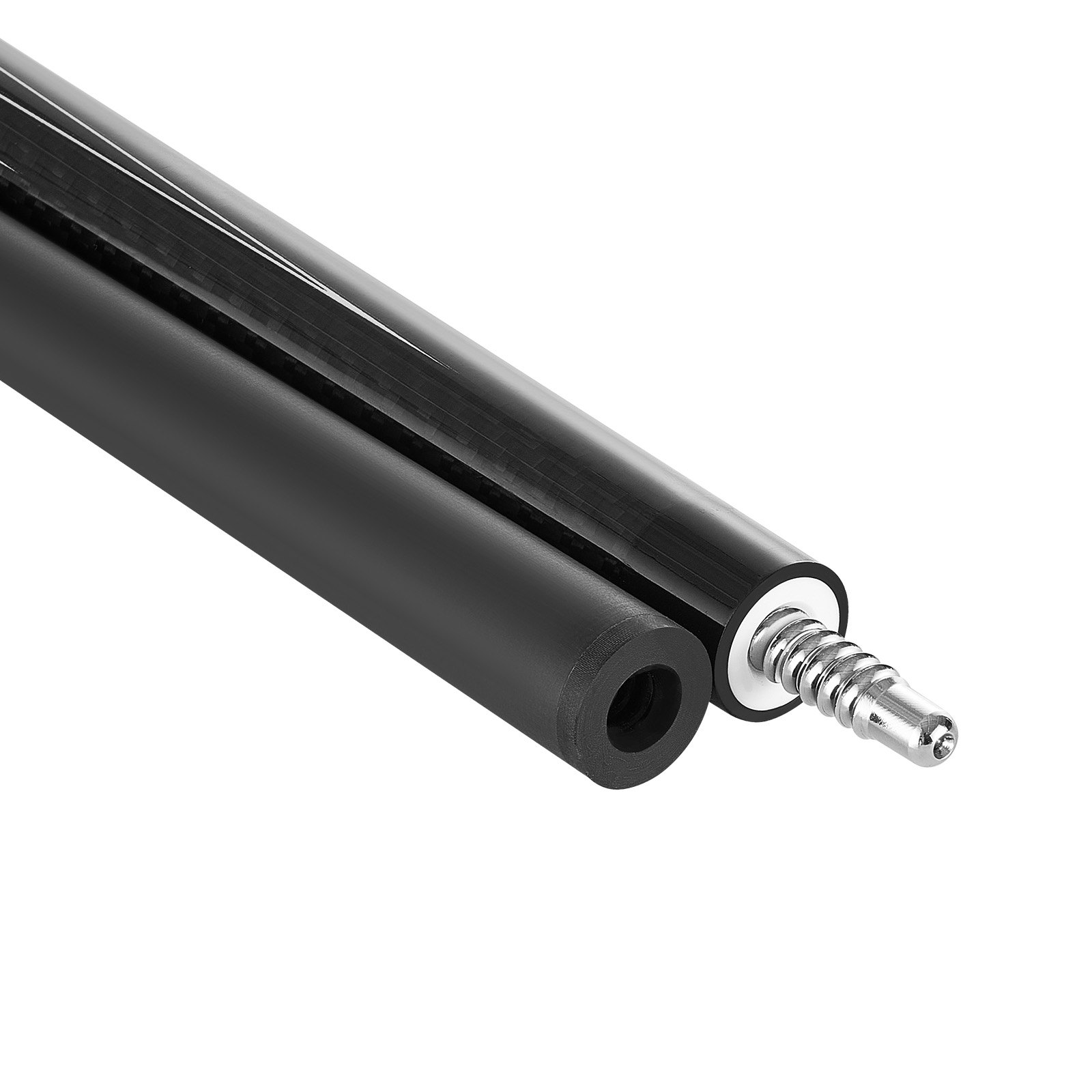 VEVOR Pool Cue, 1 Piece Pool Stick, 58 inch & 19 oz Carbon Fiber Billiard Pools Cue Stick with Bakelite Pressed Cue Tip & ABS Connection Ring, Cues Sticks for Professional Pool Table, Bar, Home,Office