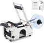 VEVOR MT-50 Semi-Automatic Round Bottle Labeling Machine, Adjustable Bottle Labeler 50pcs/min Label Applicator for Bottles 12-90mm