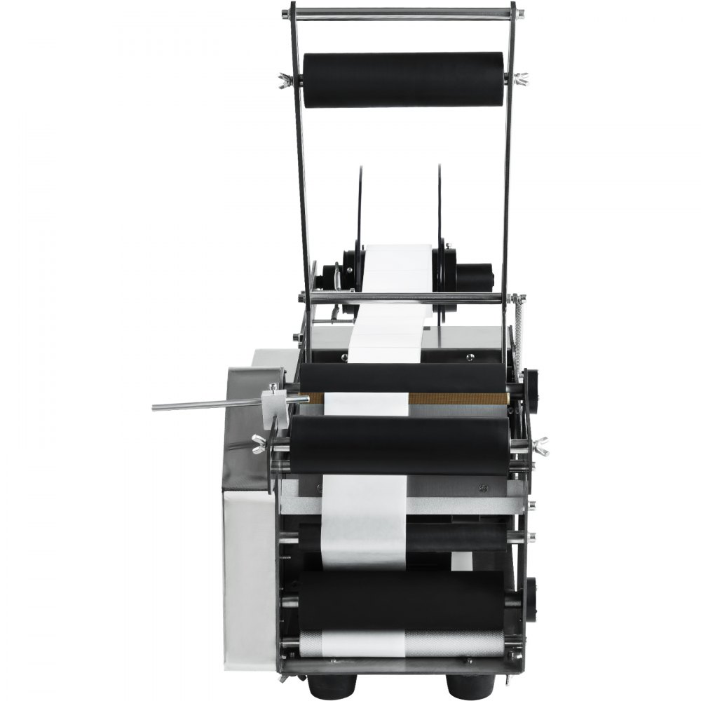 VEVOR Semi-Automatic Round Labeling Machine, 20-50pcs/min, Electric Bottle Label Applicator for Round Bottles, Round Bottle Labeler Suitable for Round Bottle Diameter 20-120 mm (with Pressing Bar)