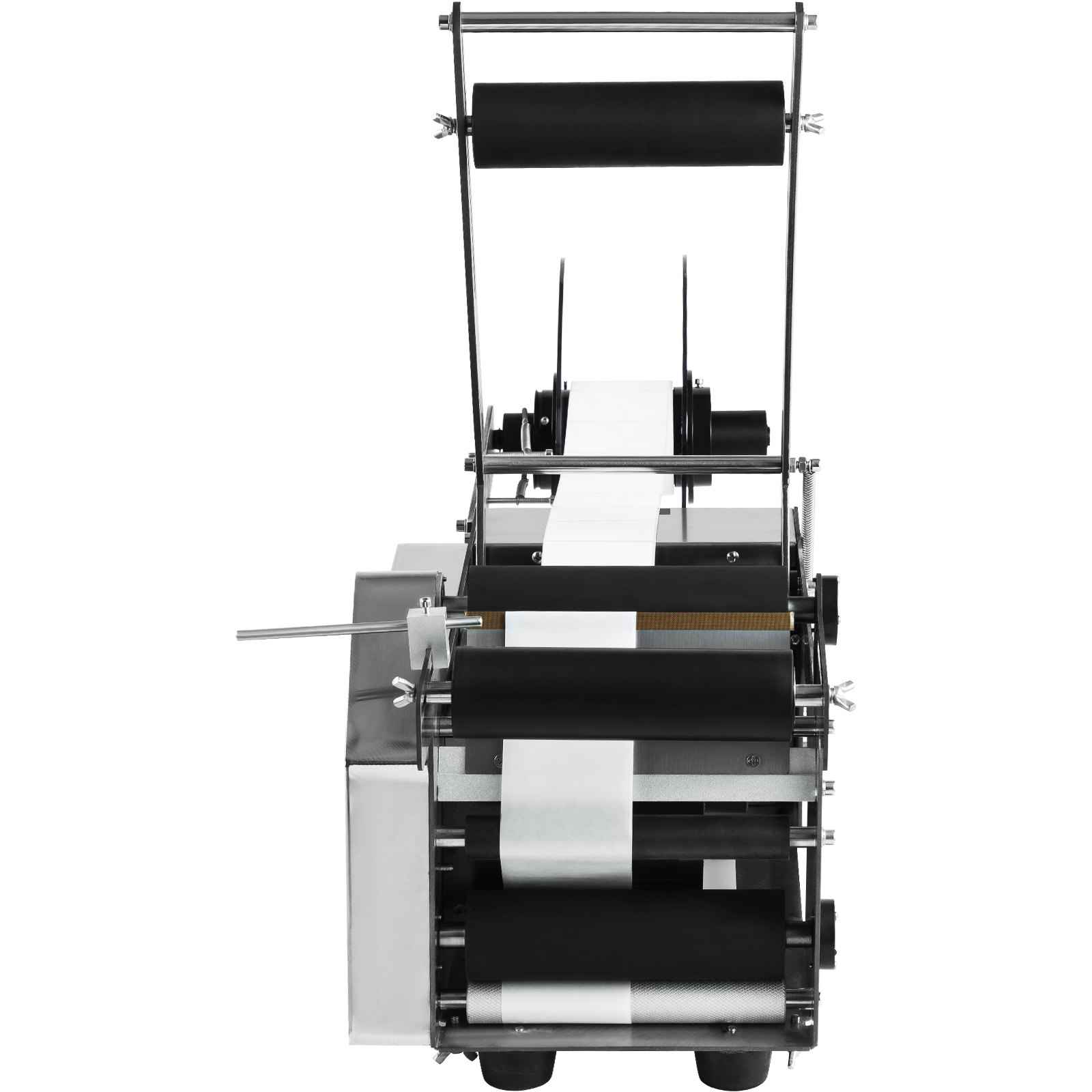 VEVOR Semi-Automatic Round Labeling Machine, 20-50pcs/min, Electric Bottle Label Applicator for Round Bottles, Round Bottle Labeler Suitable for Round Bottle Diameter 20-120 mm (with Pressing Bar)