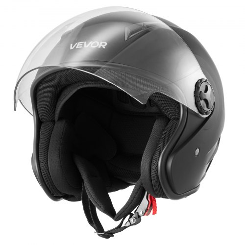 bike helmet with clear visor TRIANGLE Full Face Motorcycle DOT Approved Men Women, Street Protecting Every Ride You Take VEVOR Motorcycle Helmet 3/4 Open