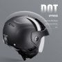 VEVOR 3/4-Face Motorcycle Helmet Motocross Helmet with Bluetooth Communication