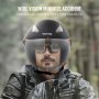 VEVOR 3/4-Face Motorcycle Helmet Motocross Helmet with Bluetooth Communication