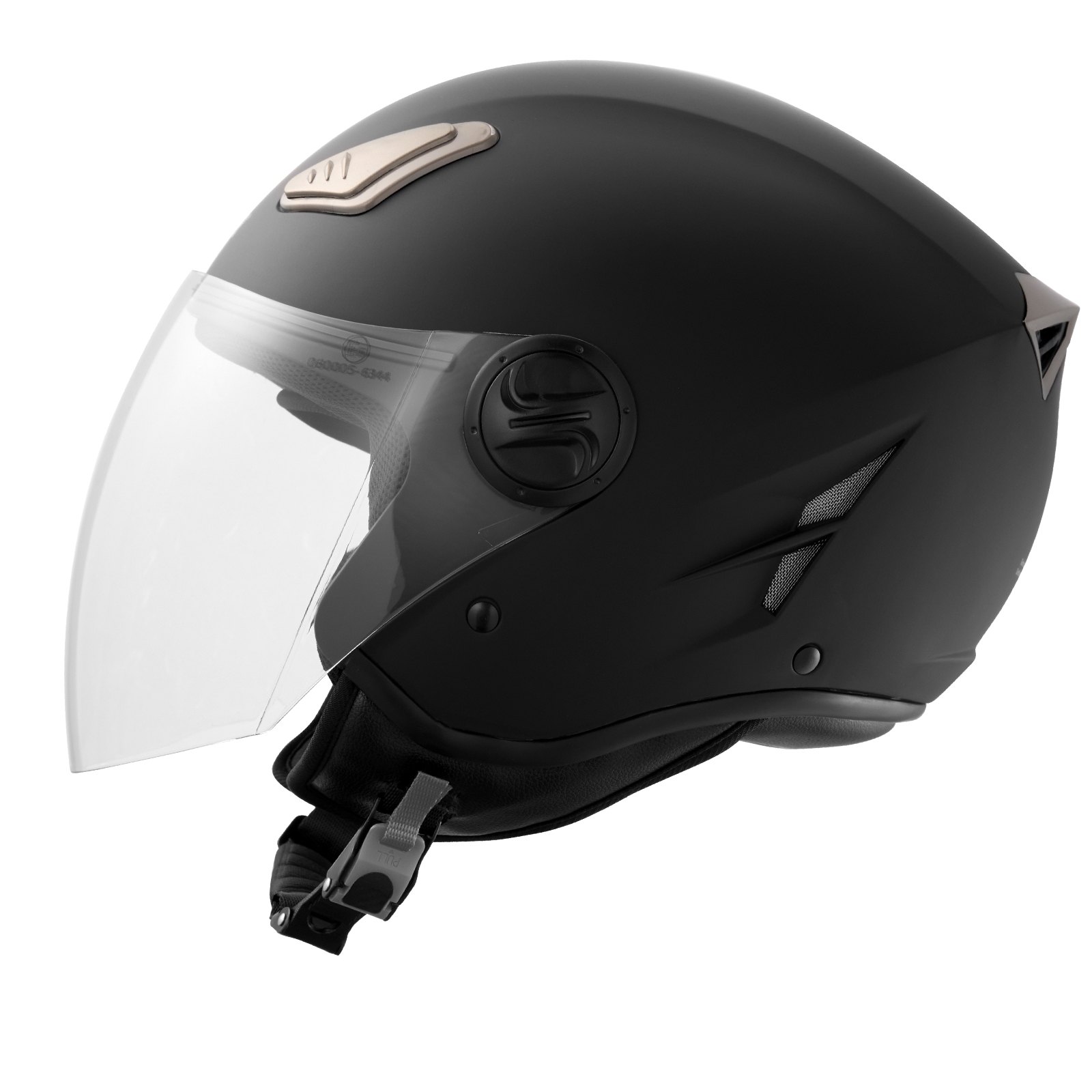 VEVOR Motorcycle Helmet, 3/4-Face, Smart Street ABS & High Density Helmet with Bluetooth Communications & Interchangeable Lens, DOT Approved Comfortable Motocross Helmet, Fit for Youth & Adults