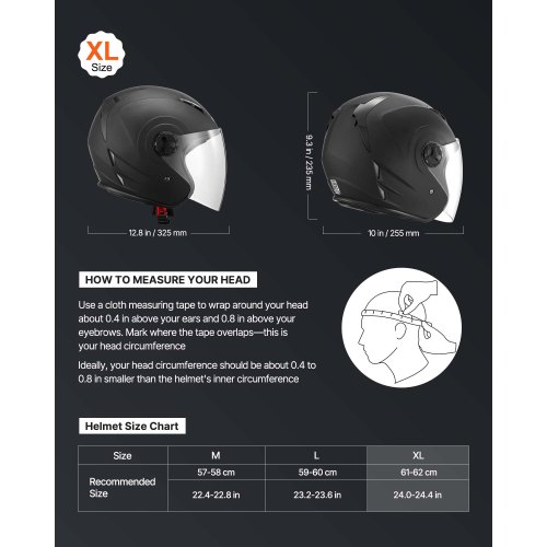 adult bike helmet size chart Shinmax Helmet, CPSC/CPC Bike for Men Women with Magnetic Goggles&Led Back Light Cycling Helmet Adjustable SM-T69 : Sports & Outdoors The Bluetooth ear pad only fits for ILM E3 VEVOR Motorcycle Helmet, 3/4 Open