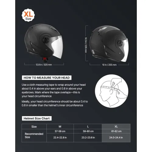 adult bike helmet size chart Shinmax Helmet, CPSC/CPC Bike for Men Women with Magnetic Goggles&Led Back Light Cycling Helmet Adjustable SM-T69 : Sports & Outdoors The Bluetooth ear pad only fits for ILM E3 VEVOR Motorcycle Helmet, 3/4 Open