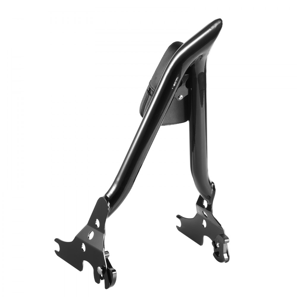 VEVOR Motorcycle Backrest Sissy Bar, Compatible with Harley-Davidson Touring Models, 685mm Height Quick Release Detachable Passenger Backrest, Metal Frame and Leather Rear Pad, For Motorcycles, Black