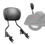 Motorcycle Backrest Sissy Bar for Harley-Davidson Touring Models 2009-2024 16 in