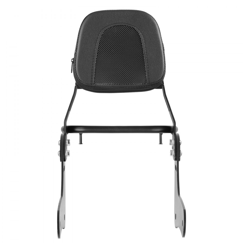 VEVOR Motorcycle Backrest Sissy Bar with Luggage Rack, Compatible With Honda Rebel CMX 1100 2021-2022, 445mm Height, Detachable Passenger Backrest, Metal Frame and Leather Rear Pad, Black