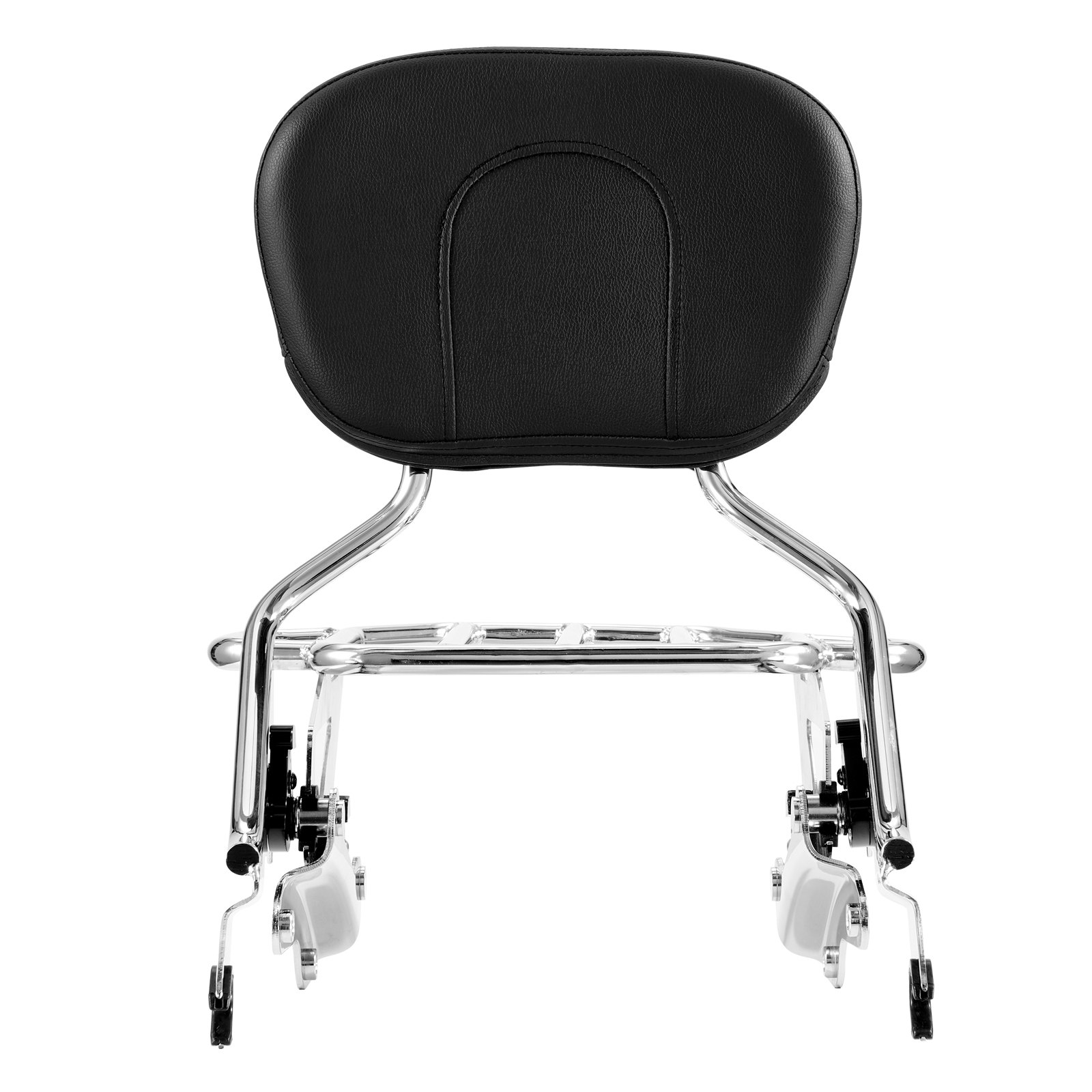 Motorcycle Backrest Sissy Bar with Luggage Rack, Compatible with Harley-Davidson Touring Models, Street Glide, Road Glide, and Road King, Detachable Passenger Backrest for Motorcycles