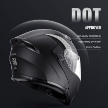 VEVOR Unmasked Motorcycle Helmet Motocross Helmet with Bluetooth Slot