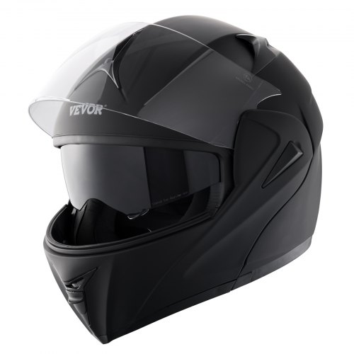 VEVOR Motorcycle Helmet, Unmasked, Smart Street ABS & High Density Helmet with Bluetooth Slot & Interchangeable Lens, DOT Approved Comfortable Motocross Helmet, Fit for Youth & Adults