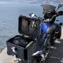 VEVOR Motorcycle Top Case, Universal Aluminum Alloy Motorbike Tail Box with Leather Lining, 45L Waterproof Detachable Motorcycle Top Box with Lock & Back Cushion, Fit for 99% of Motorcycle Frames