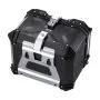 VEVOR Motorcycle Top Case, Universal Aluminum Alloy Motorbike Tail Box with Leather Lining, 55L Waterproof Detachable Motorcycle Top Box with Lock & Back Cushion, Fit for 99% of Motorcycle Frames