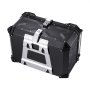 VEVOR Motorcycle Top Case, Universal Aluminum Alloy Motorbike Tail Box with Leather Lining, 65L Waterproof Detachable Motorcycle Top Box with Lock & Back Cushion, Fit for 99% of Motorcycle Frames