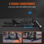 VEVOR Motorcycle Wheel Chock Upright, 816.5 kg Capacity, Heavy-duty Steel Motorcycle Front Wheel Stand with 6 Adjustable Holes, For 381-558.8 mm Off-Road Motorcycles, Standard Motorcycles