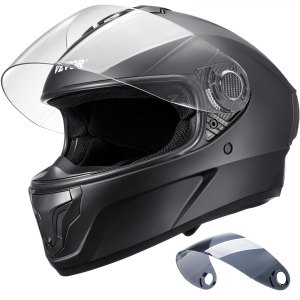 full face motorcycle bluetooth helmet yamaha FreedConn BM12 5.0 Integrated 2 Way Intercom DOT FMVSS-218 Rated Motorbike Helmet Communication with Dual Visor K3 Carbon Fiber Helmet -