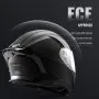 VEVOR Motorcycle Helmet, Full Face, Smart Street ABS & High Density Helmet with Bluetooth Slot & Interchangeable Lens, DOT Approved Comfortable Motocross Helmet, Fit for Youth & Adults