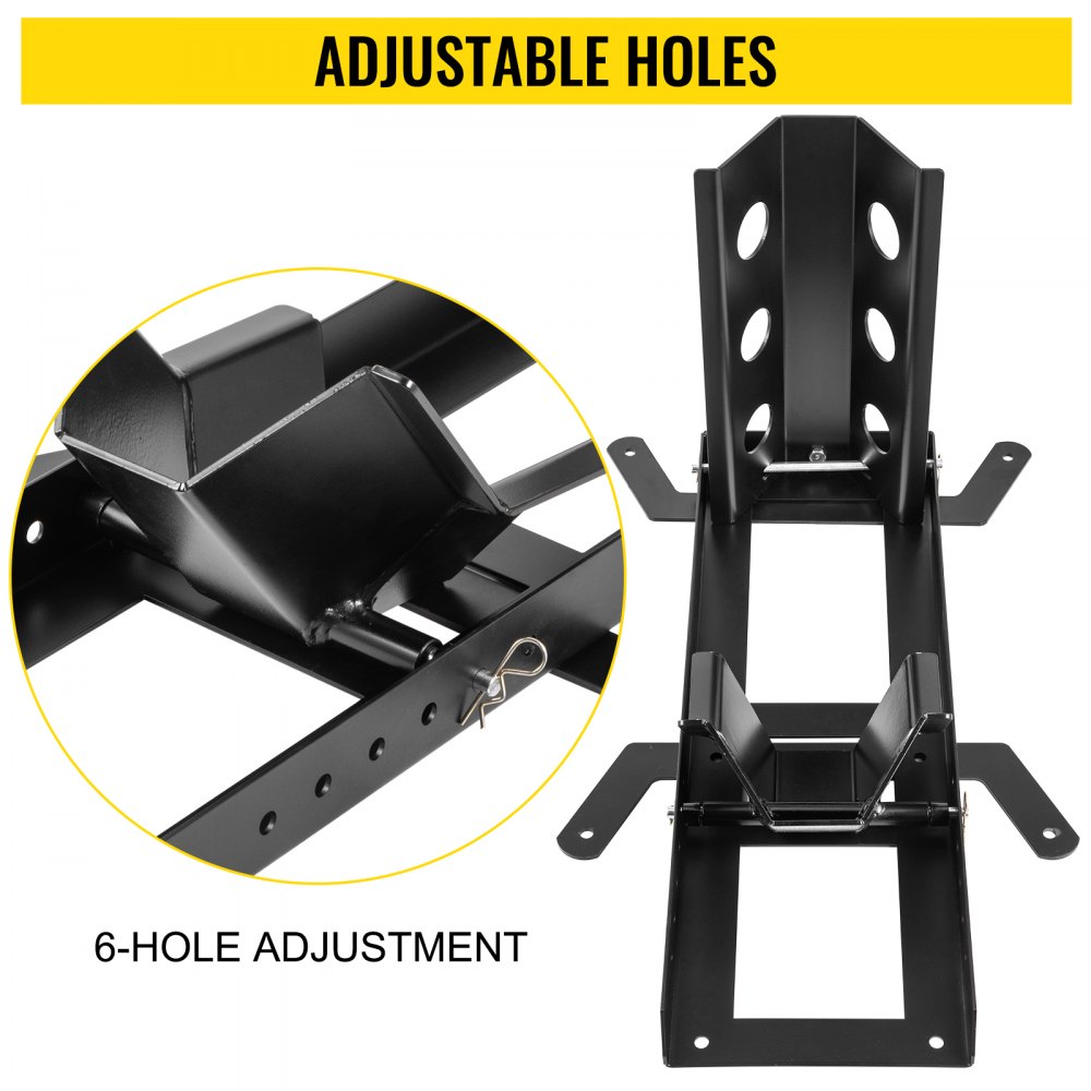 VEVOR 14" -21" Adjustable Motorcycle Wheel Chock 1000 lbs TiresUpright Stand
