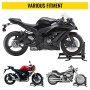 VEVOR 14" -21" Adjustable Motorcycle Wheel Chock 1000 lbs TiresUpright Stand