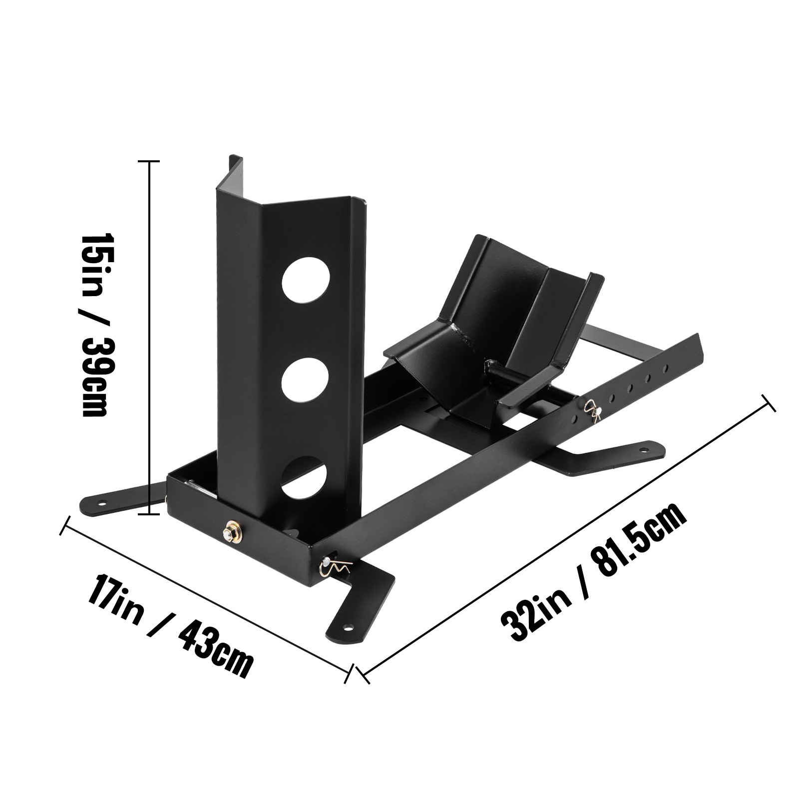 VEVOR 14" -21" Adjustable Motorcycle Wheel Chock 1000 lbs TiresUpright Stand