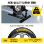 VEVOR Motorcycle Front Tire Chock Wheel Stand 680 kg Heavy Duty Trailer Stand