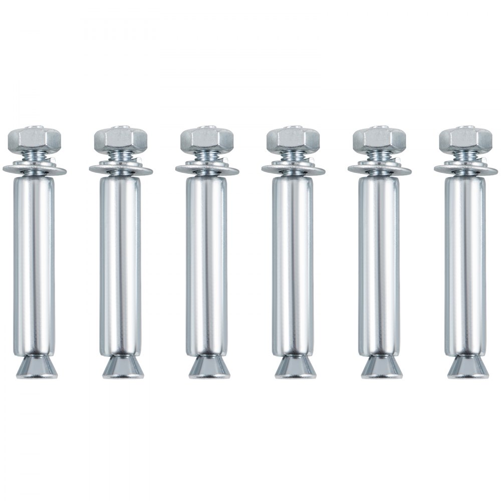 VEVOR Motorbike Front Chock Recessed Wheel Chock, 1500 lbs Heavy Duty Wheel Stand, for 24" Wheels, High-Grade Steel Trailer Stand, with Space-Saving Design & Pre-Drilled Holes (Large-24 Inch)