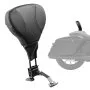 VEVOR Motorcycle Backrest Sissy Bar, Compatible with Harley Touring Models 2009-2024 with One-piece Slotted Seat, Street Glide Road Glide Road King, Adjustable Height Detachable Rider Backrest, Black