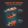 VEVOR Motorcycle Lift, 500 kg Motorcycle Center Scissor Lift Jack with Saddle & Safety Pin, Steel Motorcycle Jack Hoist Stand for Street Bikes, Cruiser Bikes, Touring Motorcycles