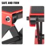 VEVOR Motorcycle Jack 1100lbs, Motorcycle Scissor Lift Jack with Wide Deck, Motorcycle Lift Table with Non-Skid Rubber Pad, Compact Crank Hoist Stand for Standard, Cruiser, Touring, Sport Bike Red