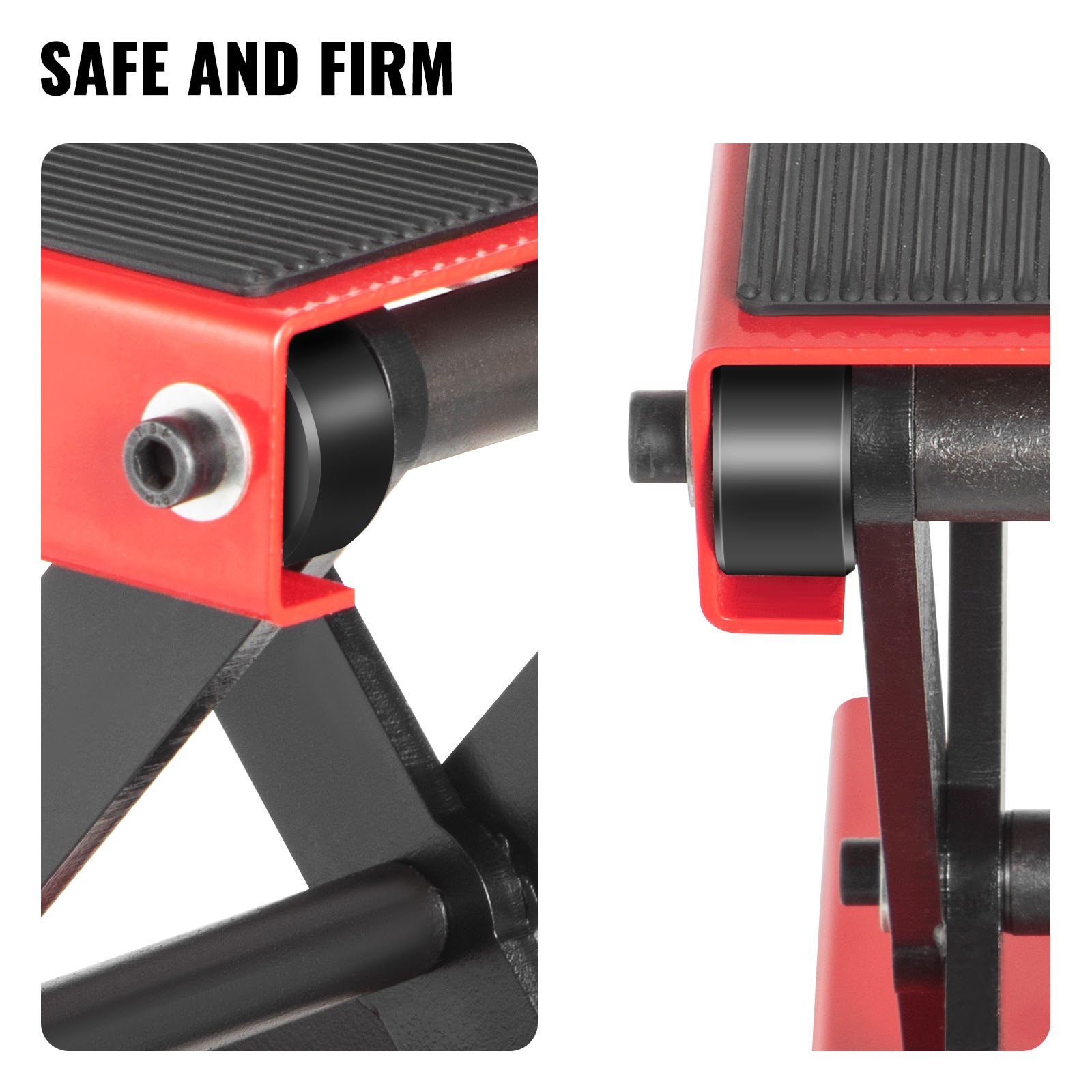 VEVOR Motorcycle Jack 1100 lb (498.95 kg), Motorcycle Scissor Lift Jack with Wide Deck, Motorcycle Lift Table with Non-Skid Rubber Pad, Compact Crank Hoist Stand,Scissor Stand for Motorcycles
