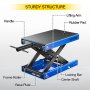 VEVOR Motorcycle Jack Motorcycle Scissor Jack 1100LBS Motorcycle Lift Table Blue