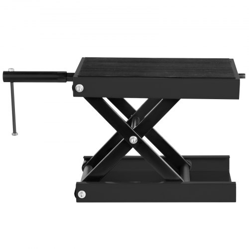 VEVOR Motorcycle Jack 1100lbs, Motorcycle Scissor Lift Jack with Wide Deck Motorcycle Lift Table with Non-Skid Rubber Pad Compact Crank Hoist Stand,Motorcycle Scissor Jack Stand