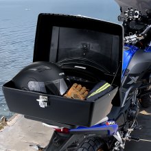 Top Case moto universel VEVOR 48L avec panneau réfléchissant