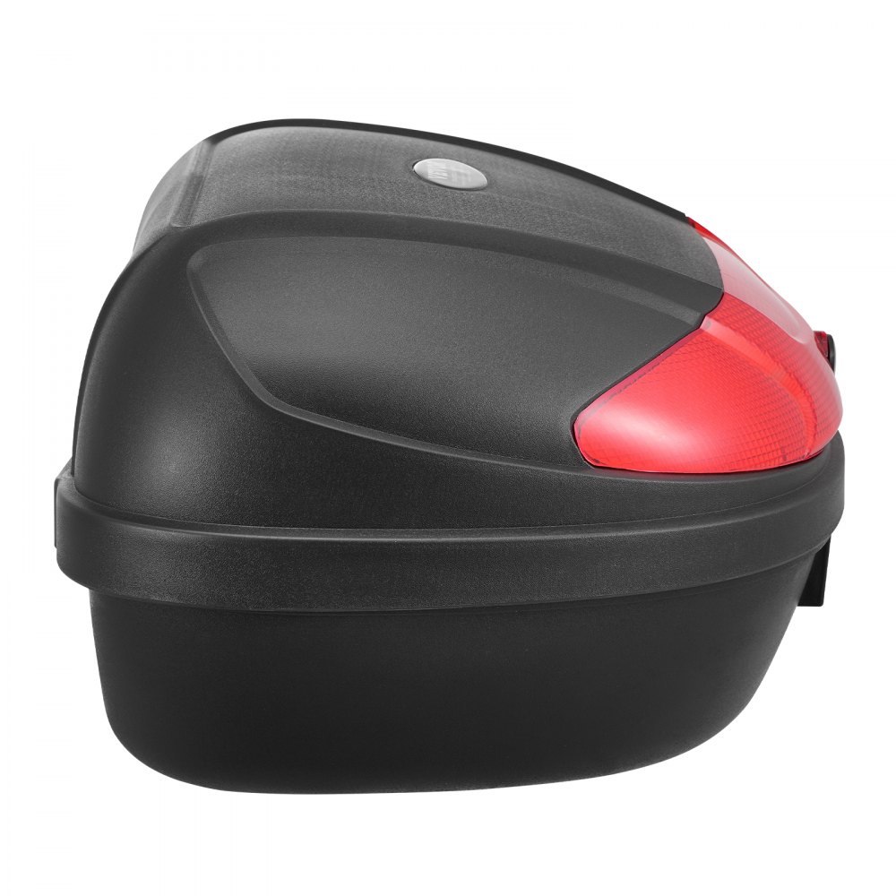 VEVOR Motorcycle Top Case, Universal Durable PP Material Motorbike Tail Box with Reflective Panel, 62L Waterproof Detachable Motorcycle Top Box with Multi-Hole Base, Fit for 99% of Motorcycle Frames