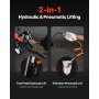 1500lbs Hydraulic & Pneumatic  Motorcycle Jack Lift Hoist Stand Bike 2-Caster