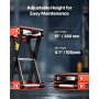Motorcycle Scissor Lift Jack 1200lbs Wide Deck ATV Bike Lift Hoist Stand Crank