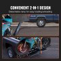 VEVOR Motorcycle Carrier, 600 LBS Steel Motorcycle Carrier Hitch Mount with Loading Ramp, Scooter Dirt Bike Trailer Hauler with Ratchet Straps and Stabilizer, for Car, Truck with 2" Hitch Receiver
