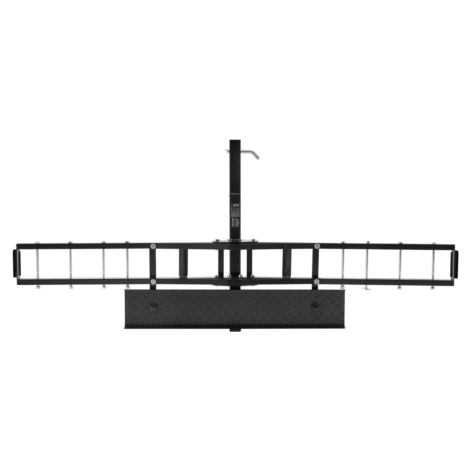 VEVOR Motorcycle Carrier, 600 LBS Steel Motorcycle Carrier Hitch Mount with Loading Ramp, Scooter Dirt Bike Trailer Hauler with Ratchet Straps and Stabilizer, for Car, Truck with 2" Hitch Receiver