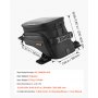 VEVOR Motorcycle Tank Bag Extra Large Black Motorbike Storage Bag Accessory, For ADV, Dual Sport, Touring & Dirt Bikes, Touchscreen Phone Map Pocket, YKK Zippers, Quick-Release Straps, with Rain Cover