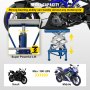 VEVOR 300LBS Motorcycle Jack, Hydraulic Motorcycle Scissor Jack, Portable Lift Table, Adjustable Motorcycle Lift Jack, Blue Motorcycle Lift Stand