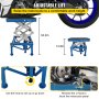 VEVOR 300LBS Motorcycle Jack, Hydraulic Motorcycle Scissor Jack, Portable Lift Table, Adjustable Motorcycle Lift Jack, Blue Motorcycle Lift Stand