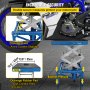 VEVOR 300LBS Motorcycle Jack, Hydraulic Motorcycle Scissor Jack, Portable Lift Table, Adjustable Motorcycle Lift Jack, Blue Motorcycle Lift Stand