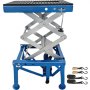 VEVOR 300LBS Motorcycle Jack, Hydraulic Motorcycle Scissor Jack, Portable Lift Table, Adjustable Motorcycle Lift Jack, Blue Motorcycle Lift Stand