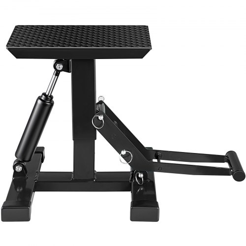 VEVOR Motorcycle Dirt Bike Lift Stand, 882 Lbs Heavy Duty Motorcycle Lift Repair Stand, 9.0"-16.5" Adjustable Steel Lift Stand Dirt Bike Maintenance Table Rack, Black Jack Hoist Height Lifting Stand