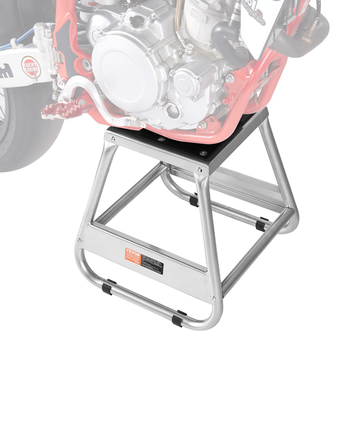 VEVOR Dirt Bike Stand, 1100 lbs Load Capacity Dirtbike Pit Stand, Universal Non-Slip Off-Road Steel Heavy Duty Dirtbike Maintenance Lift, Moto Box Stand for Motorcycle & Powersports Maintainence